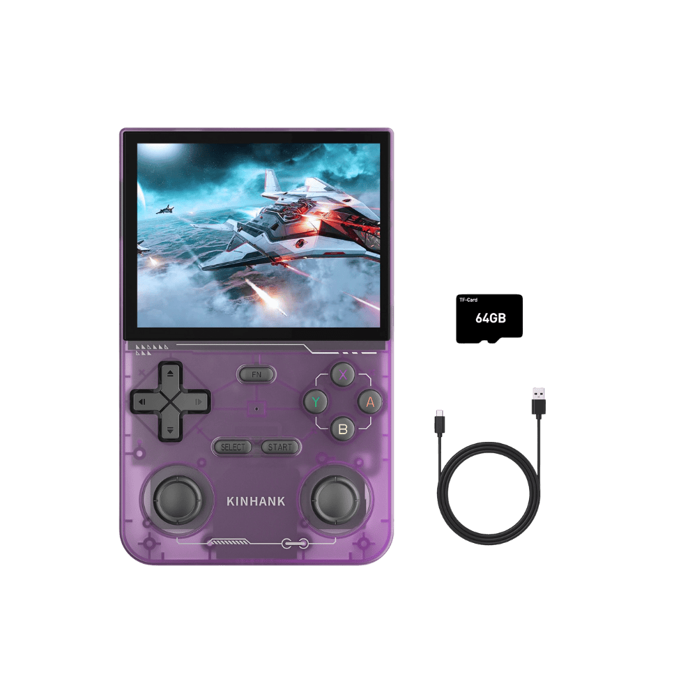 Open Source K36 Retro Handheld Video Game Console 16000 Games Emulator for PS1/PSP/DC/N64/SS 500Nit 3.5 Inch IPS Screen